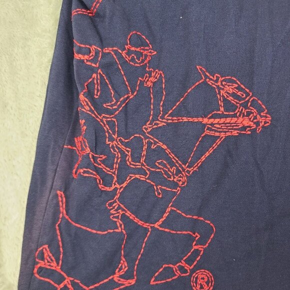Beverly Hills Polo Club Navy Regular Fit Cotton Polo T-Shirt Size 2XL - Picture 5 of 10